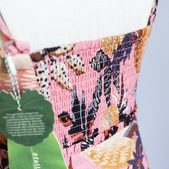 FARM RIO Pink Pineapple Mini Dress - NWT, Size Medium - Picture 5 of 12